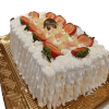 Torta Morango Branco