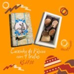 Caixinha de Páscoa com 4 Trufas